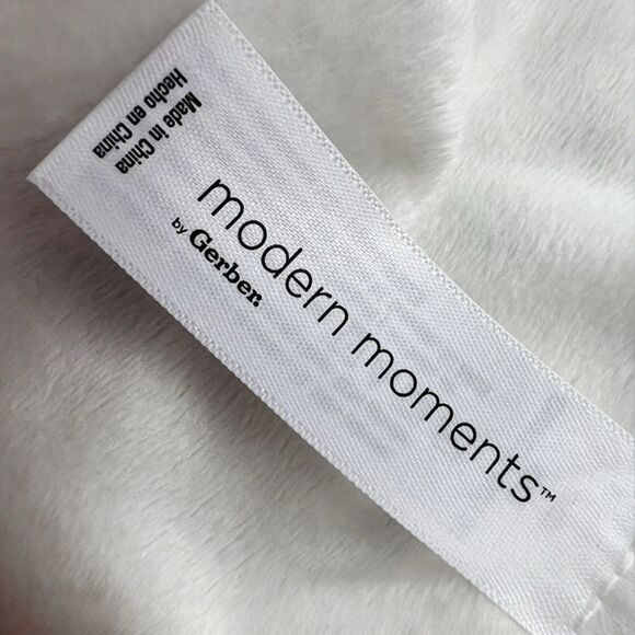 Modern Moments Gerber White Sheep Lovey Security Baby Blanket Pink Floral Plush - Picture 3 of 5